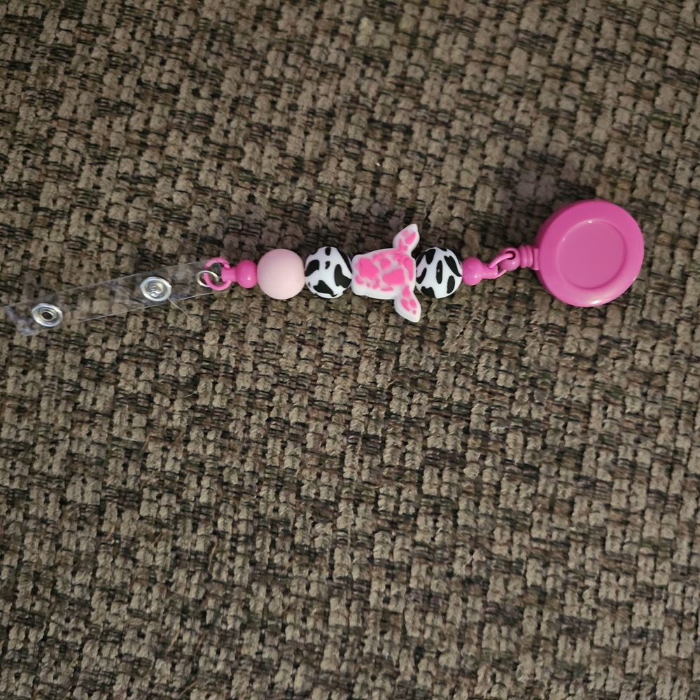 Pink Turtle Key & Card Holder